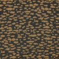 Coupon of printed polyester chiffon fabric caramel camouflage on black background 3m x 1.40m