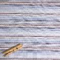 Coupon of Cotton poplin fabric coupon multicolor stripes on white background 2m x 1.40m