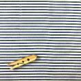 Cotton poplin fabric coupon with blue, white and green stripes 2m x 1.40m