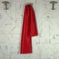 Coupon of red polyester and viscose satin fabric 1,50m or 3m x 1,40m