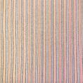 Orange and green striped viscose seersucker fabric coupon 3m x 1.40m