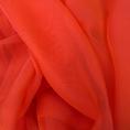 Coupon of orange changing silk chiffon fabric with slightly pinkish reflections 1.50m or 3m x 1.40m