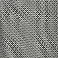 Coupon of black and white cotton canvas with geometric pattern in 70's style 1,50m or 3m x 1,40m