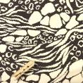 Cotton and elastane fabric coupon in pink and brown leopard style 1m50 or 3m x 1,40m