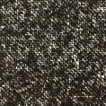 CCoupon fabric tweed wool tweed mixed dark chocolate and cream 3m x 1.45m