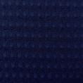 Coupon of embossed viscose and acetate fabric in navy blue 1,50m or 3m x 1,35m
