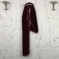 Coupon of garnet red viscose and silk velvet fabric 3m x 1,40m