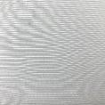 Fabric coupon in viscose and cotton with white stripes in relief on a pearl grey background 1.50m or 3m x 1.40m