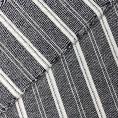 Grey and white striped linen fabric coupon 1.50m or 3m x 1.40m
