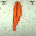 Carrot coloured cotton jersey fabric coupon 3m x 1,40m