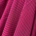 Fuschia striped viscose blend fabric coupon 1,50m ou 3m x 1,40m
