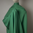 Green striped viscose blend fabric coupon 1,50m ou 3m x 1,40m