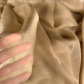 Silk chiffon fabric coupon in fawn color 3m x 1,40m