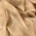 Silk chiffon fabric coupon in fawn color 3m x 1,40m