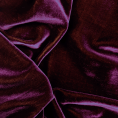 Viscose and silk velvet fabric coupon in dark purple with yellow reflections 1.50 or 3m x 1.40m