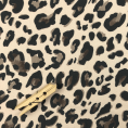 Viscose and polyester fabric coupon with patterns inspired by animal skins on a sandy background 1m50 or 3m x 1.40m