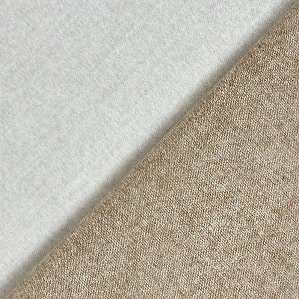 Mottled off white and gold Reversible cashmere fabric coupon  3m x 1.50m