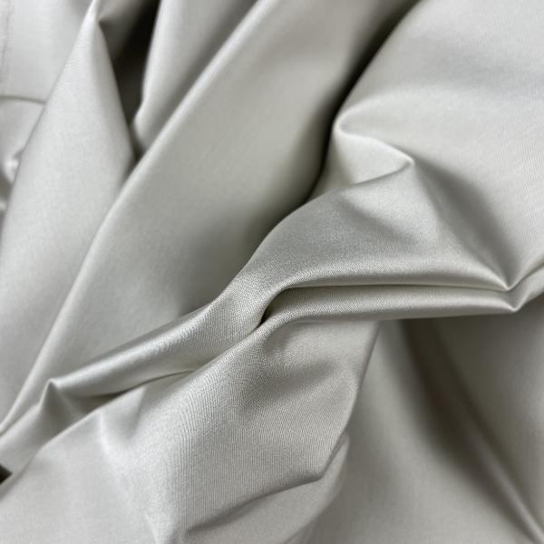 Pearl grey viscose satin fabric coupon 1,50m or 3m x 1,40m