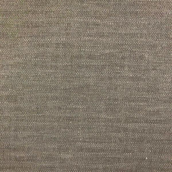 Linen and gold lurex fabric coupon with herringbone weave light taupe mottled 3m x 1,50m
