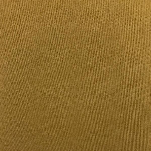 Coupon of cotton and elastane poplin fabric in mustard yellow 1,50m or 3m x 1,40m