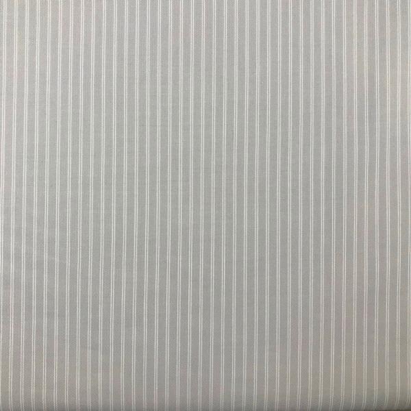 Light grey striped cotton fabric coupon 3m x 1,40m