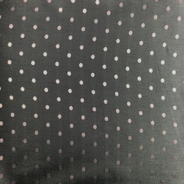 Coupon of lining fabric with grey polka dots in cupro and acetate color change taupe/grey 1m x 1.40m