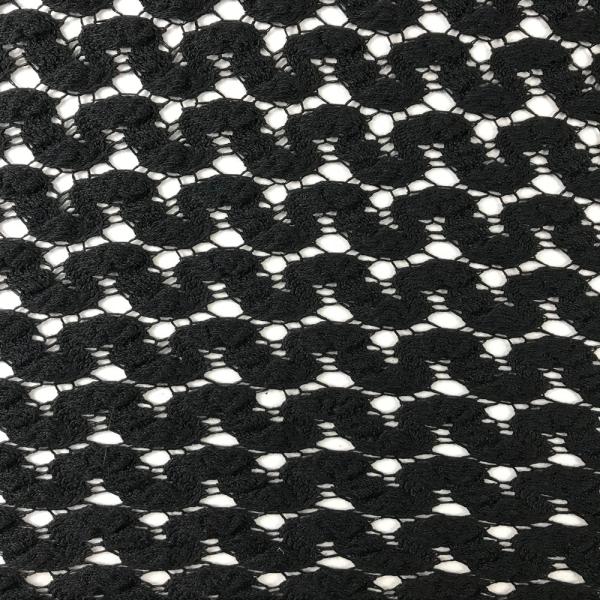 Black cotton lace coupon 1m x 1m60