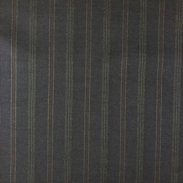 Cotton and silk fabric coupon with faded stripes on navy background 1,50m or 3m x 1,40m
