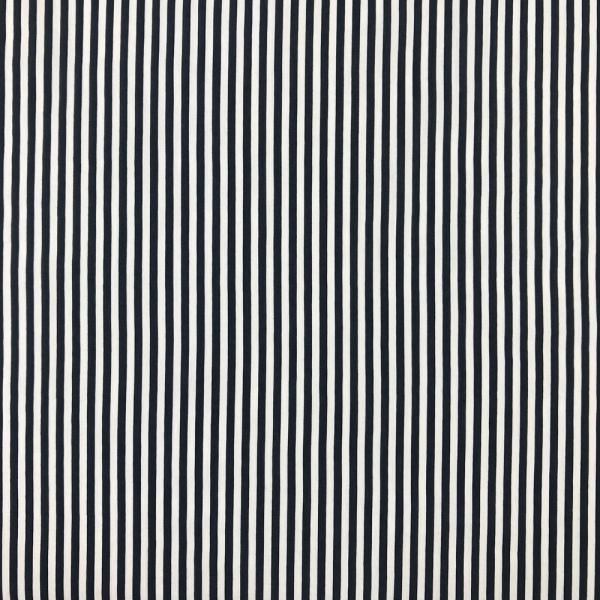 Cotton and polyester fabric coupon with navy and white stripes 3m x 1,40m