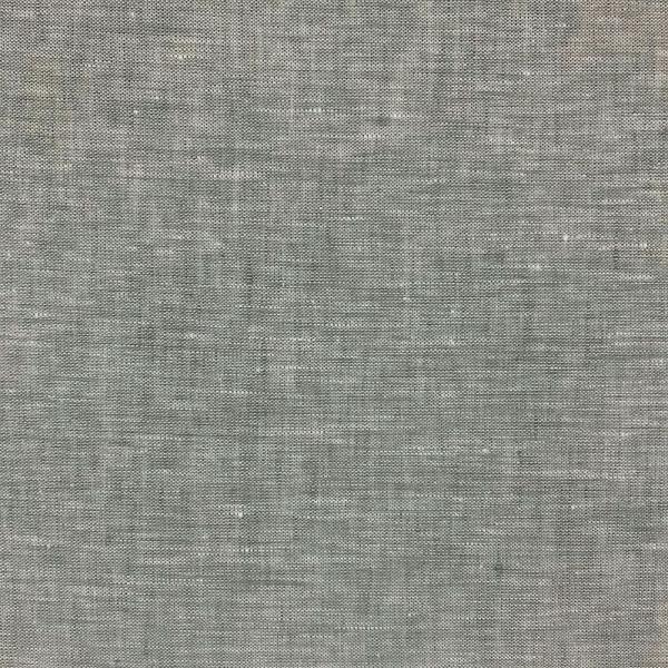 Coupon of green grey mottled linen fabric 1,50m or 3m x 1,40m
