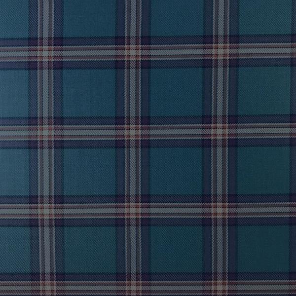 Coupon of cold wool fabric with blue and parma checks 1,50m or 3m x 1,50m