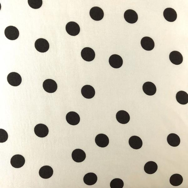 White viscose satin fabric coupon with black weight 1,50m or 3m x 1,40m