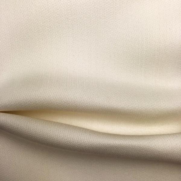 Wool and silk twill fabric coupon in eggshell color 1,50m or 3m x 1,40m