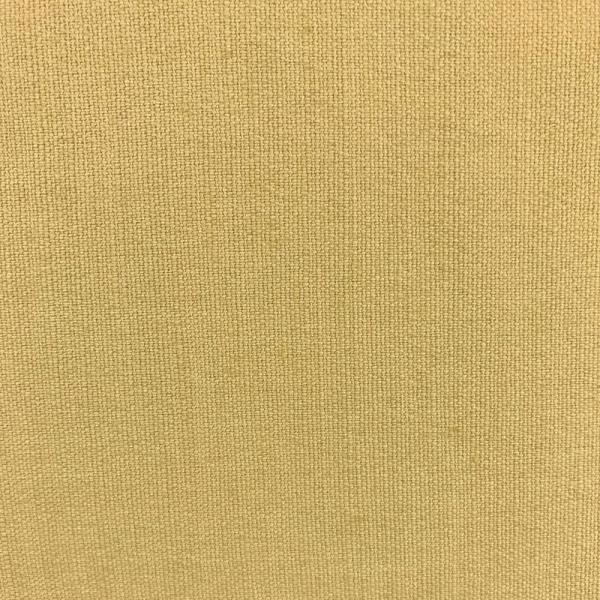 Linen and cotton fabric coupon yellow ochre irregular weaving 1,50 or 3m x 1,40m