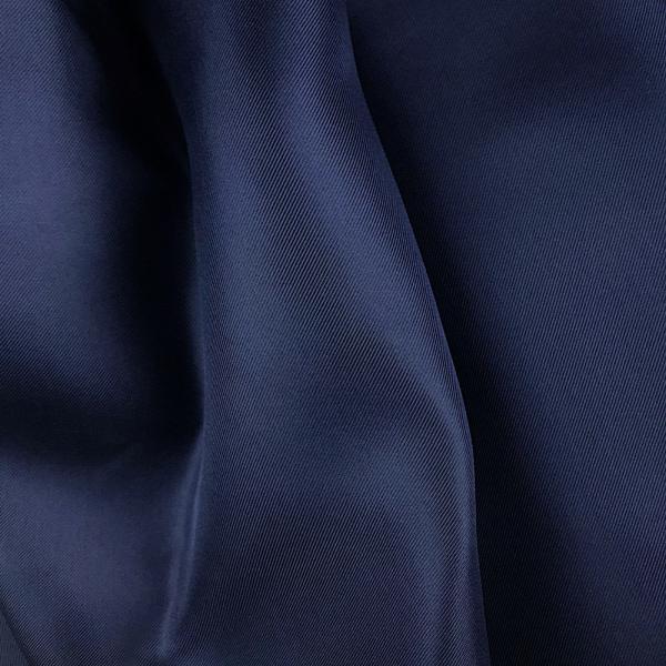 Coupon navy silk twill fabric 3m x 0,90m