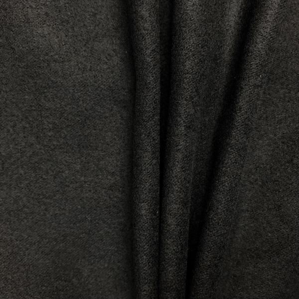 Black cotton and viscose moleskin fabric coupon 1,50m or 3m x 1,40m