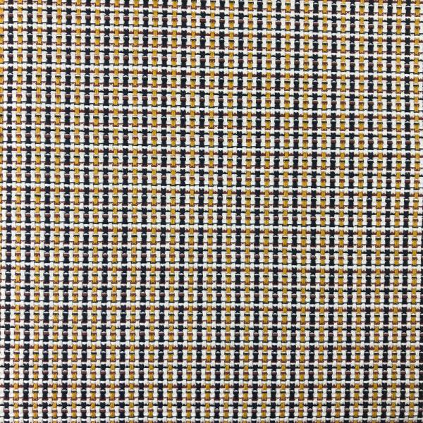Yellow and blue cotton braid fabric coupon 1,50m or 3m x 1,40m