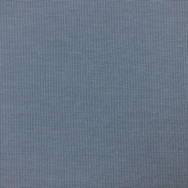 Coupon of blue checked cotton fabric 1,50m ou 3m x 1,40m