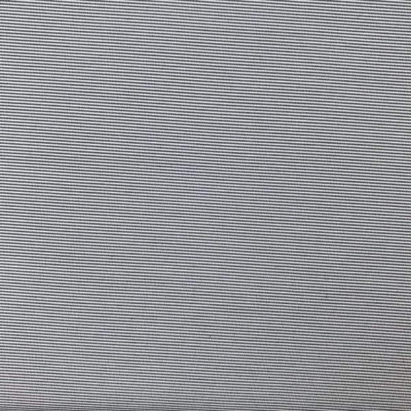 Cotton fabric coupon with fine blue and white stripes 1,50m or 3m x 1,40m
