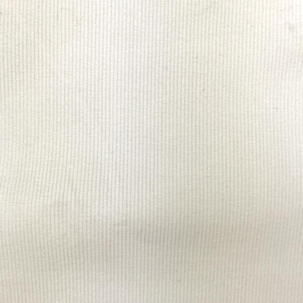 Coupon of white cotton corduroy fabric 1,50m or 3m x 1,40m