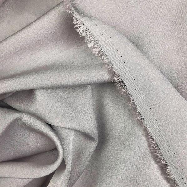 Coupon of purple viscose and acetate satin-backed crepe fabric 1,50m or fabric 3m x 1,40m