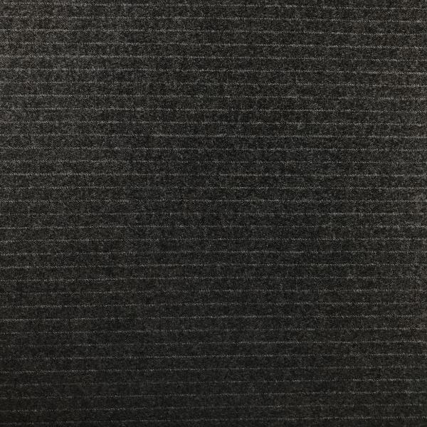 Coupon of grey wool flannel fabric with tennis stripes 1,50m or 3m x 1,40m