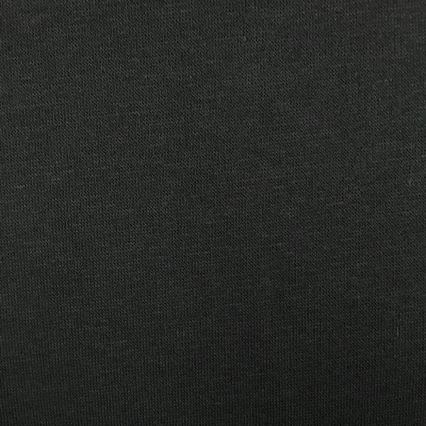Coupon of black cotton and polyester sweatshirt fabric 1,50m or 3m x 1,50m