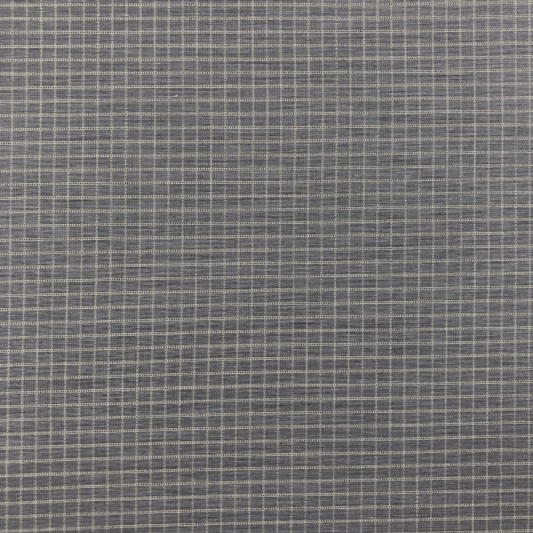 Grey cotton poplin fabric coupon with mini checks 2m x 1,40m