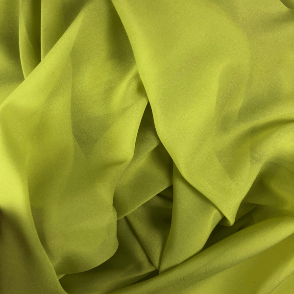 Anise green chiffon georgette fabric coupon 3m x 1,40m