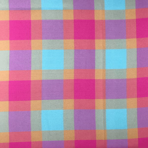 Multicolor chiffon fabric coupon 1,50m or 3m x 1,40m