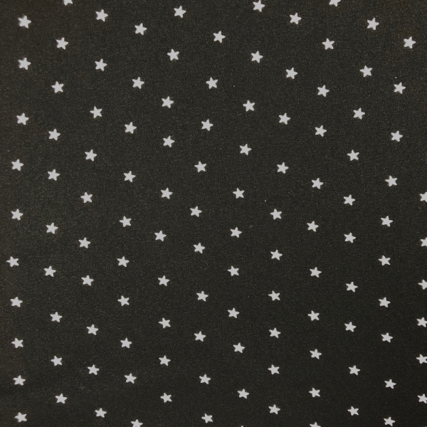 Black and white graphic viscose crepe fabric coupon 3m x 1.40m