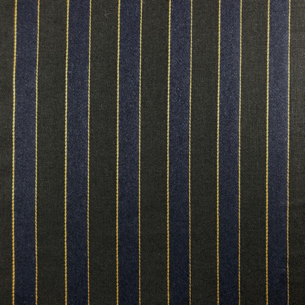 Fabric coupon striped polyester mixed navy and black 1.50m or 3m x 1.50m