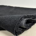Coupon de tissu cachemire soie et lin réversible gris chiné 3m x 1,50m