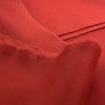 Coupon de tissu cachemire réversible rouge 3m x 1,40m